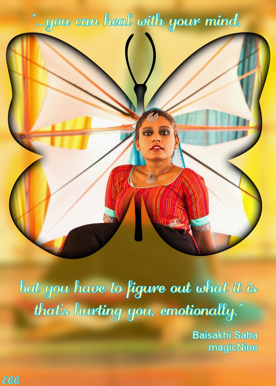 you can heal with your mind, but you have to figure out what it is that's hurting you, emotionally