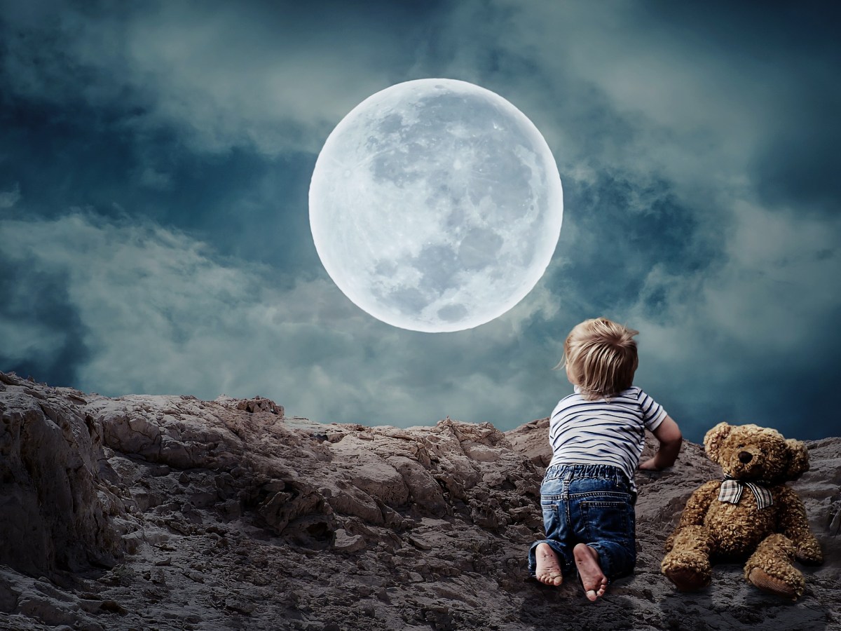 Rare harvest moon and Halloween blue moon illume the October sky