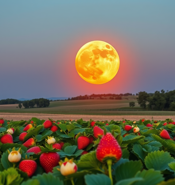 strawberry moon of june